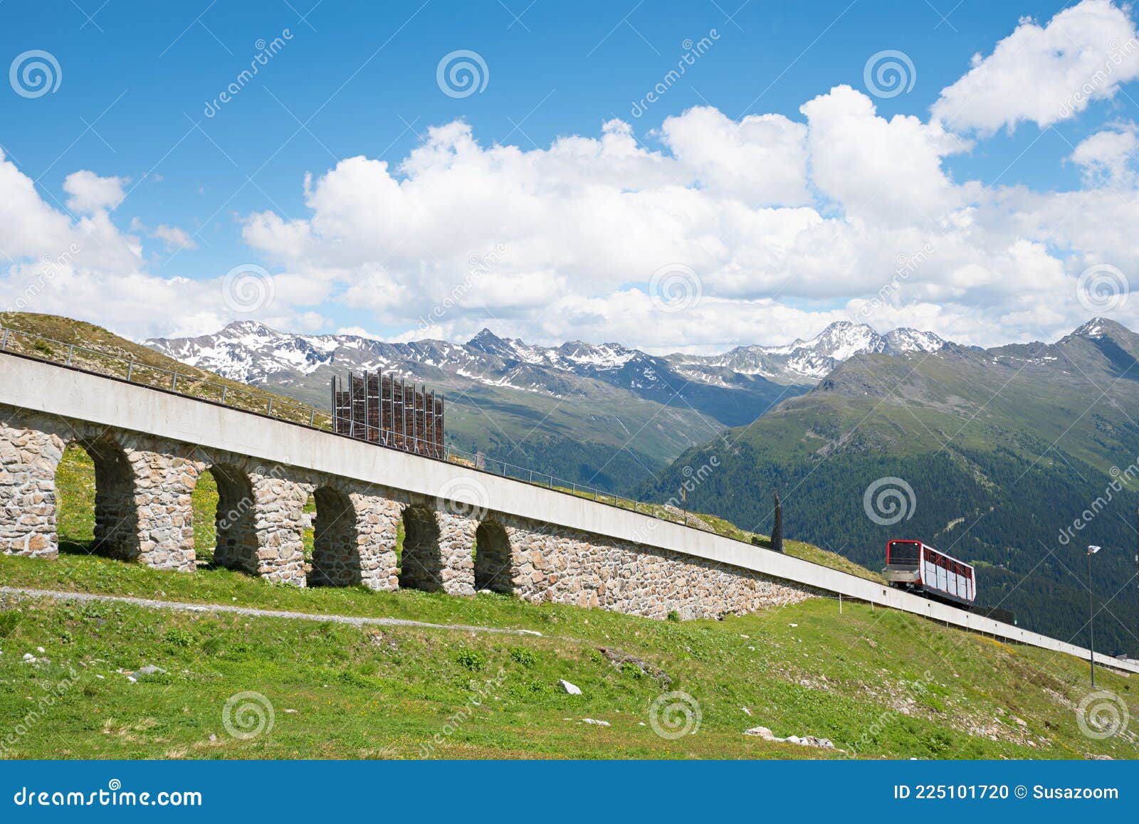 steep funicular railway parsenn mountain landscape weiÃÅ¸fluhjoch davos, landscape switzerland